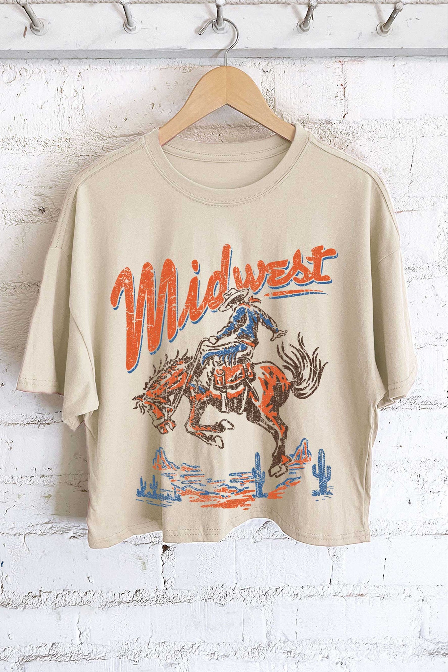 Midwest Rodeo Long Crop Tee