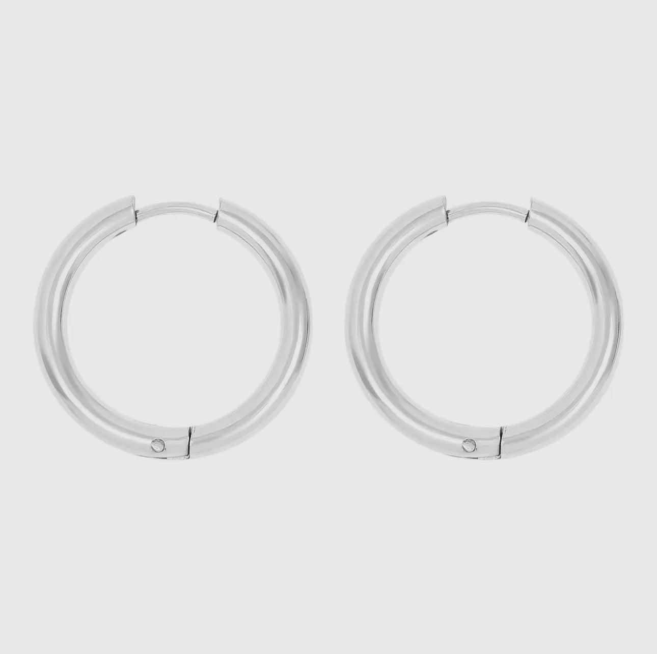 Stainless Steel Circle Earrings