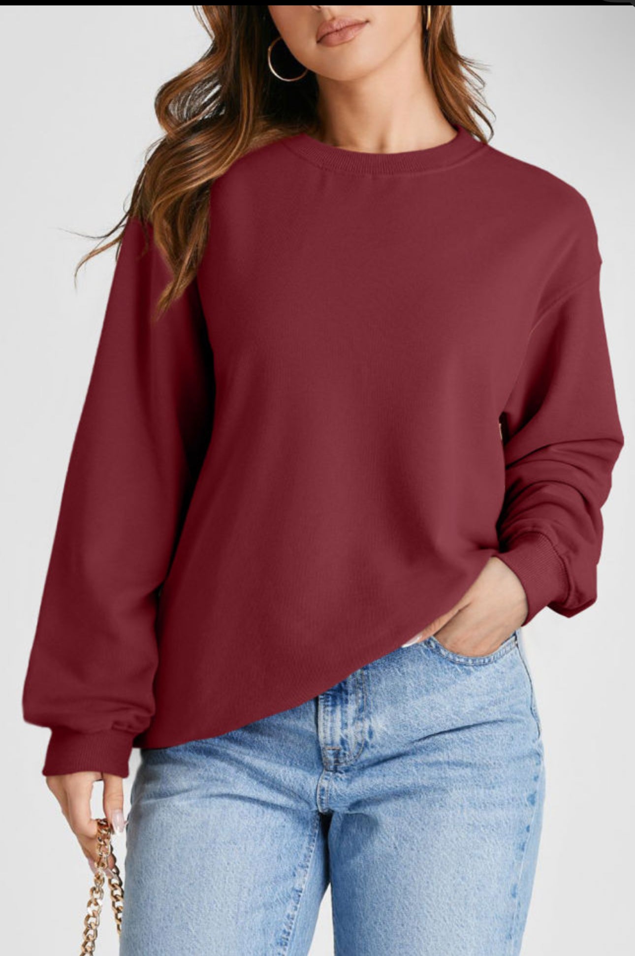 Burgandy Crewneck