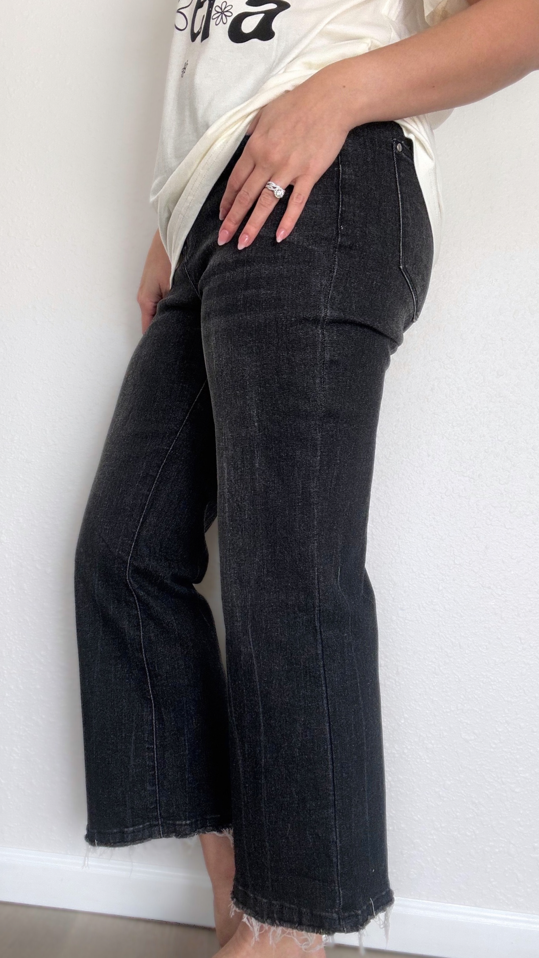 Carbon Flared Jeans