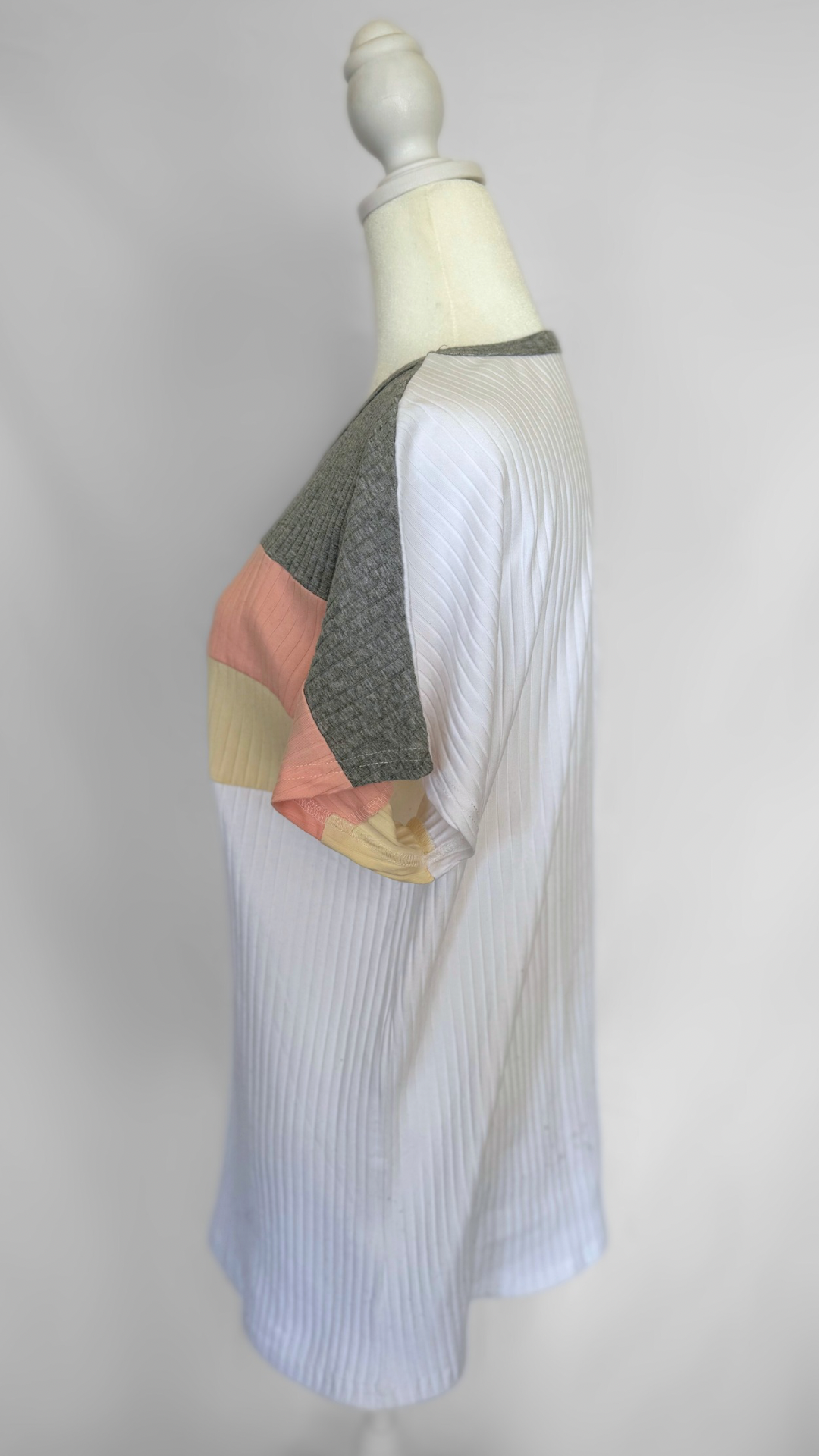 White Spring Block Top