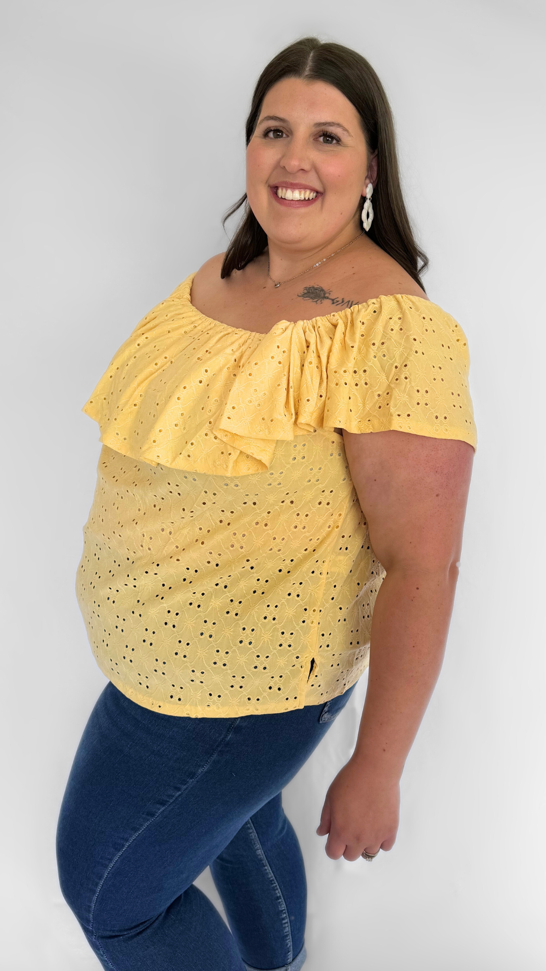 Off Shoulder Ruffle Top