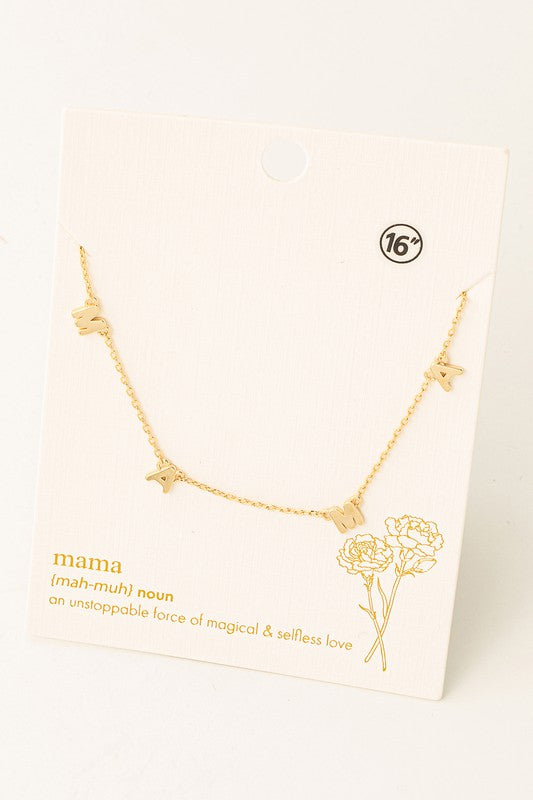 Dainty Mama Charm Necklace
