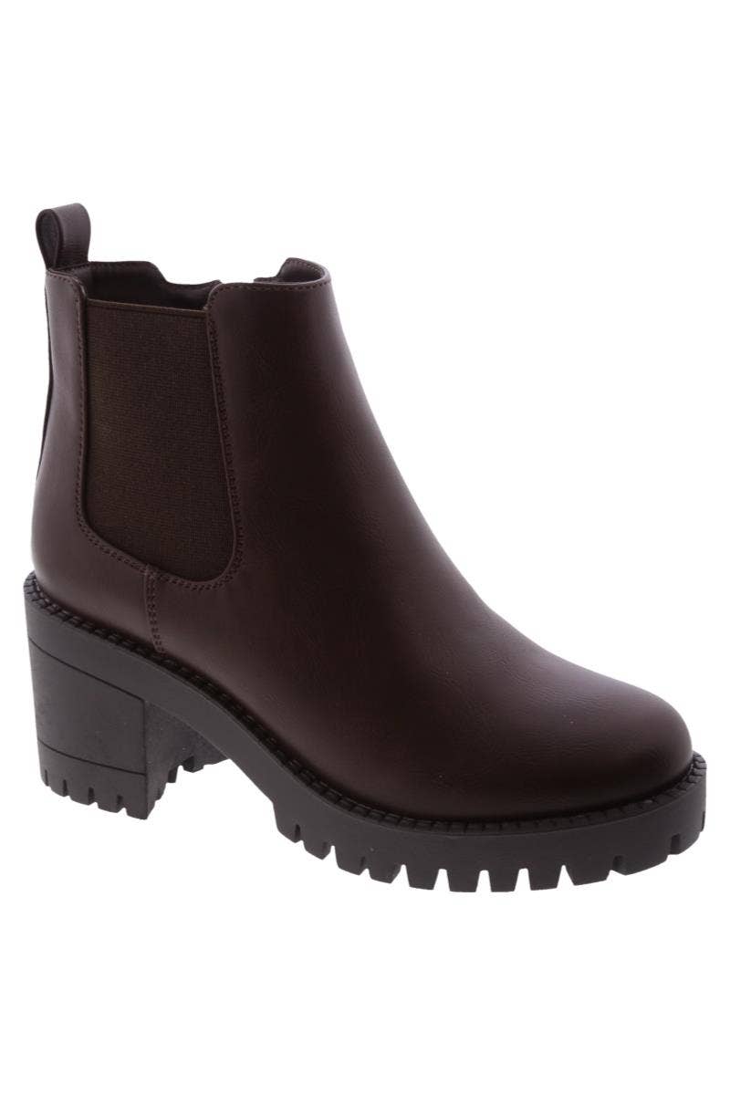 Chunky Heel Chelsea Boot