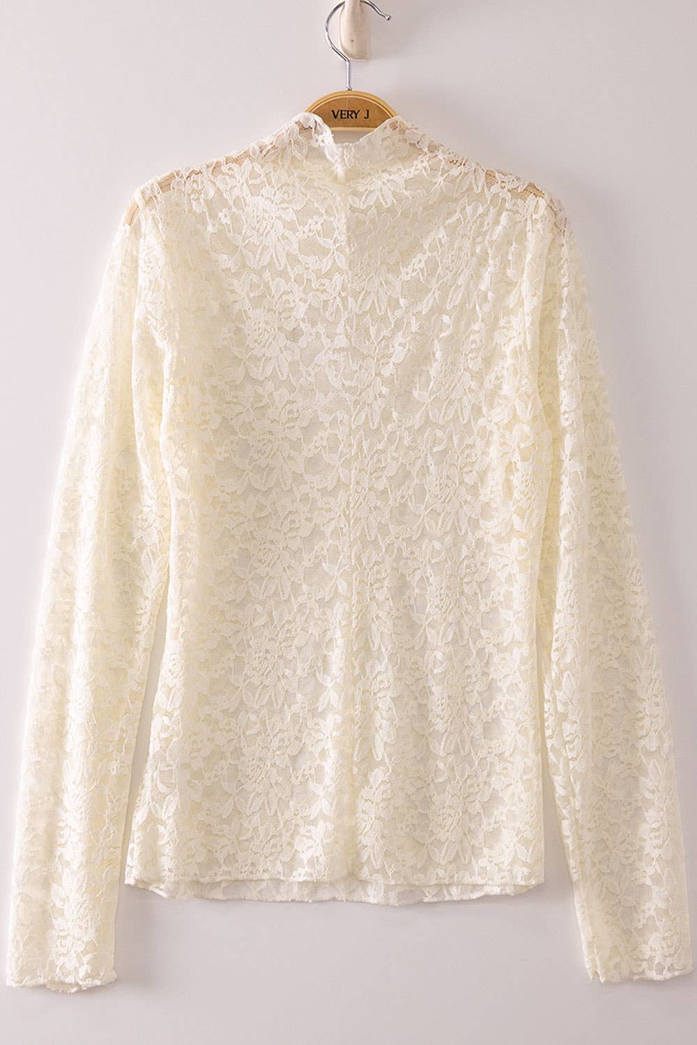 Ivory Mesh Top