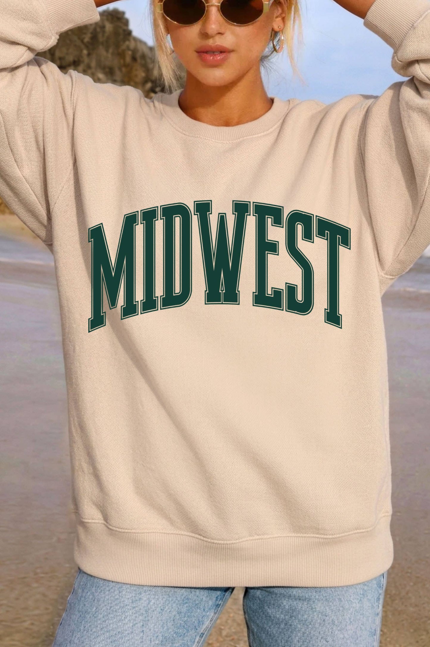 Midwest Puff Graphic Crewneck