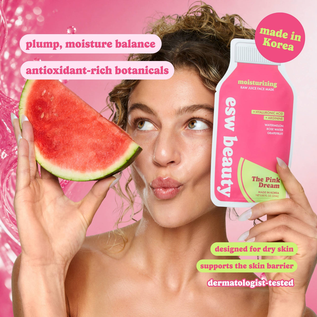 The Pink Dream Moisturizing Raw Juice Sheet Mask