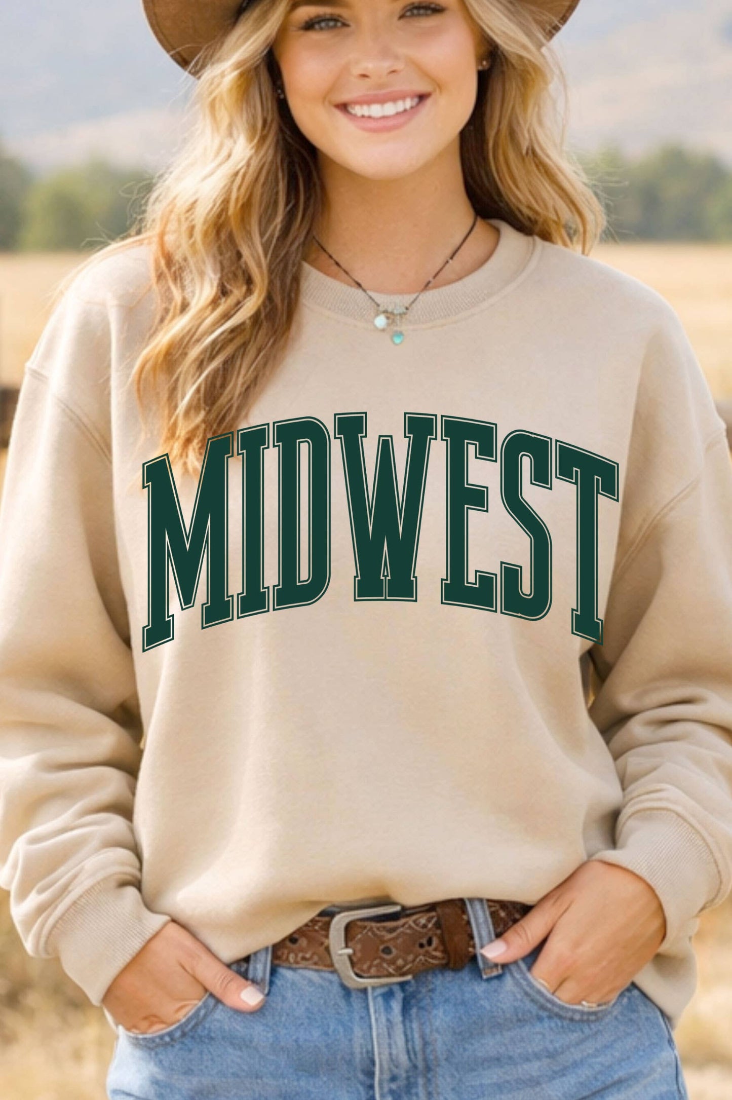 Midwest Puff Graphic Crewneck