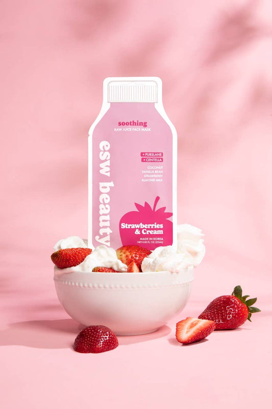 Strawberries and Cream Soothing Raw Juice Sheet Mask