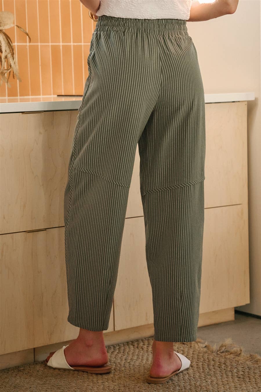 Linen Blend Relaxed Pants