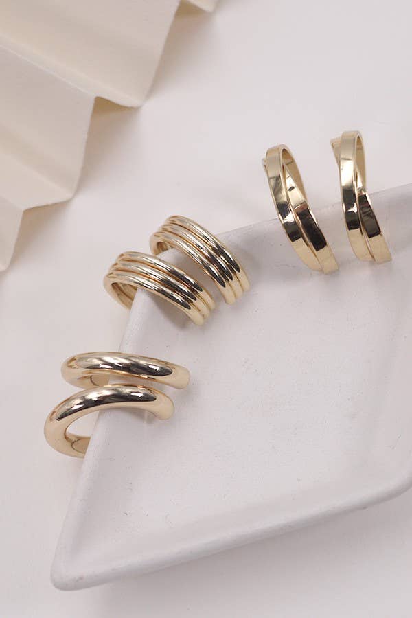 Multi Hoop Trio Earrings
