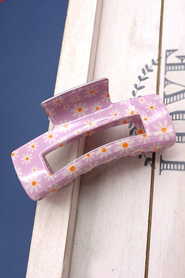 Lavender Floral Hair Clip