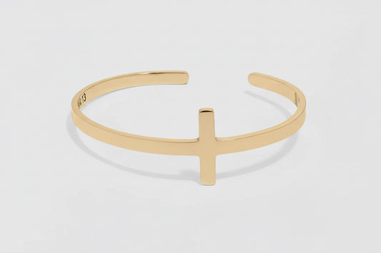 Stainless Steel Philippians 4:13 Cross Bracelet