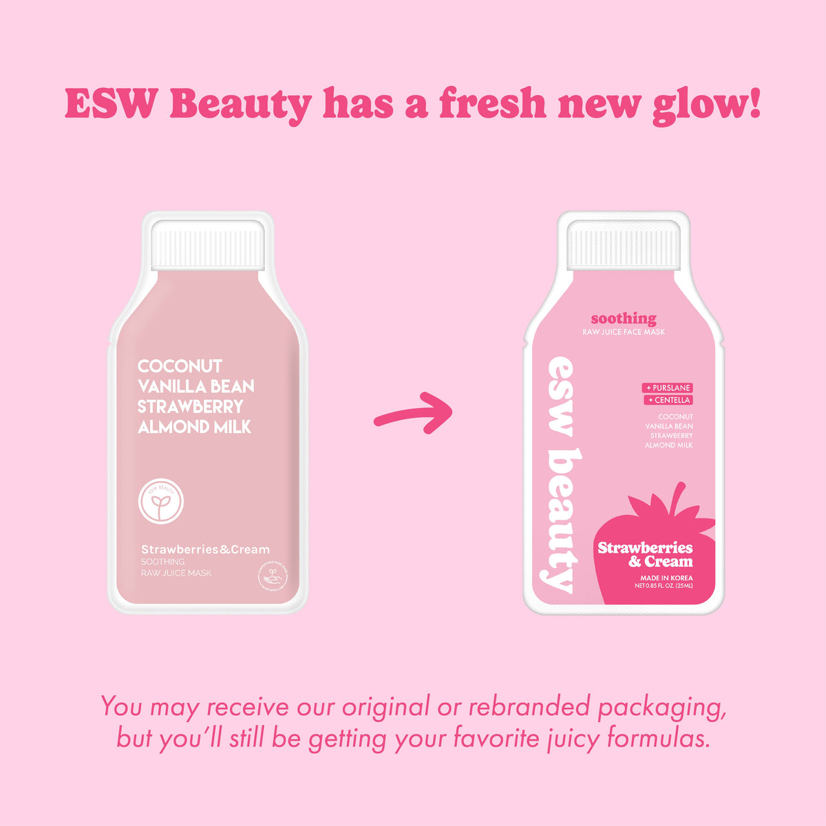 Strawberries and Cream Soothing Raw Juice Sheet Mask