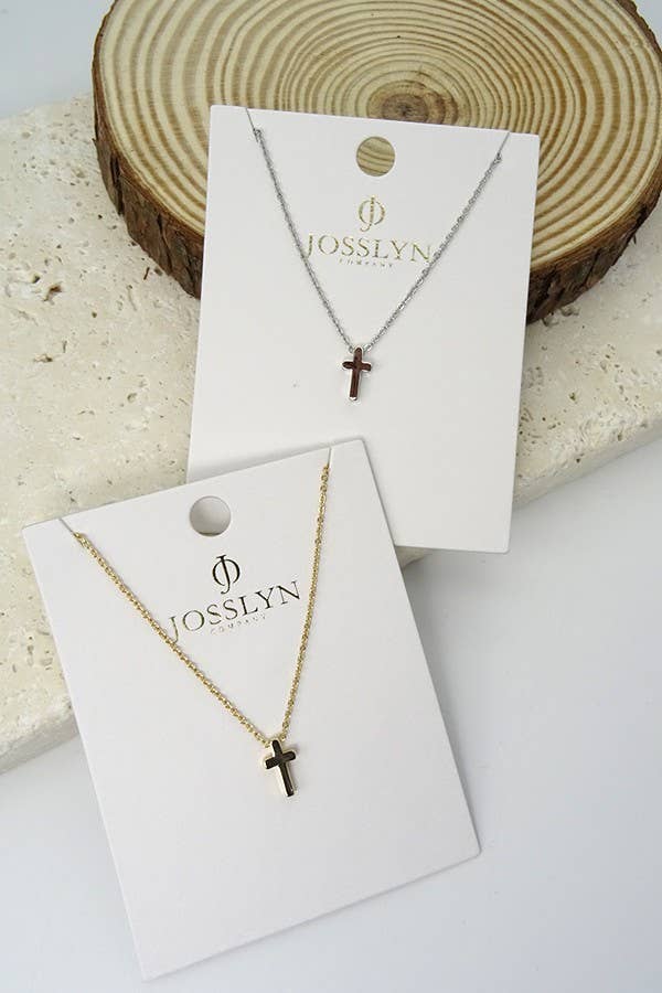 Gold Mini Cross Neckalce