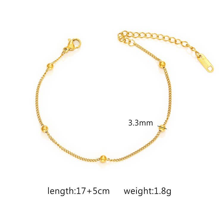 Ball Chain Tarnish Free Bracelet