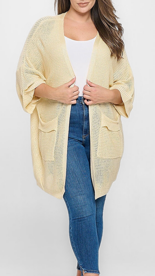 Open Knitted Cardigan