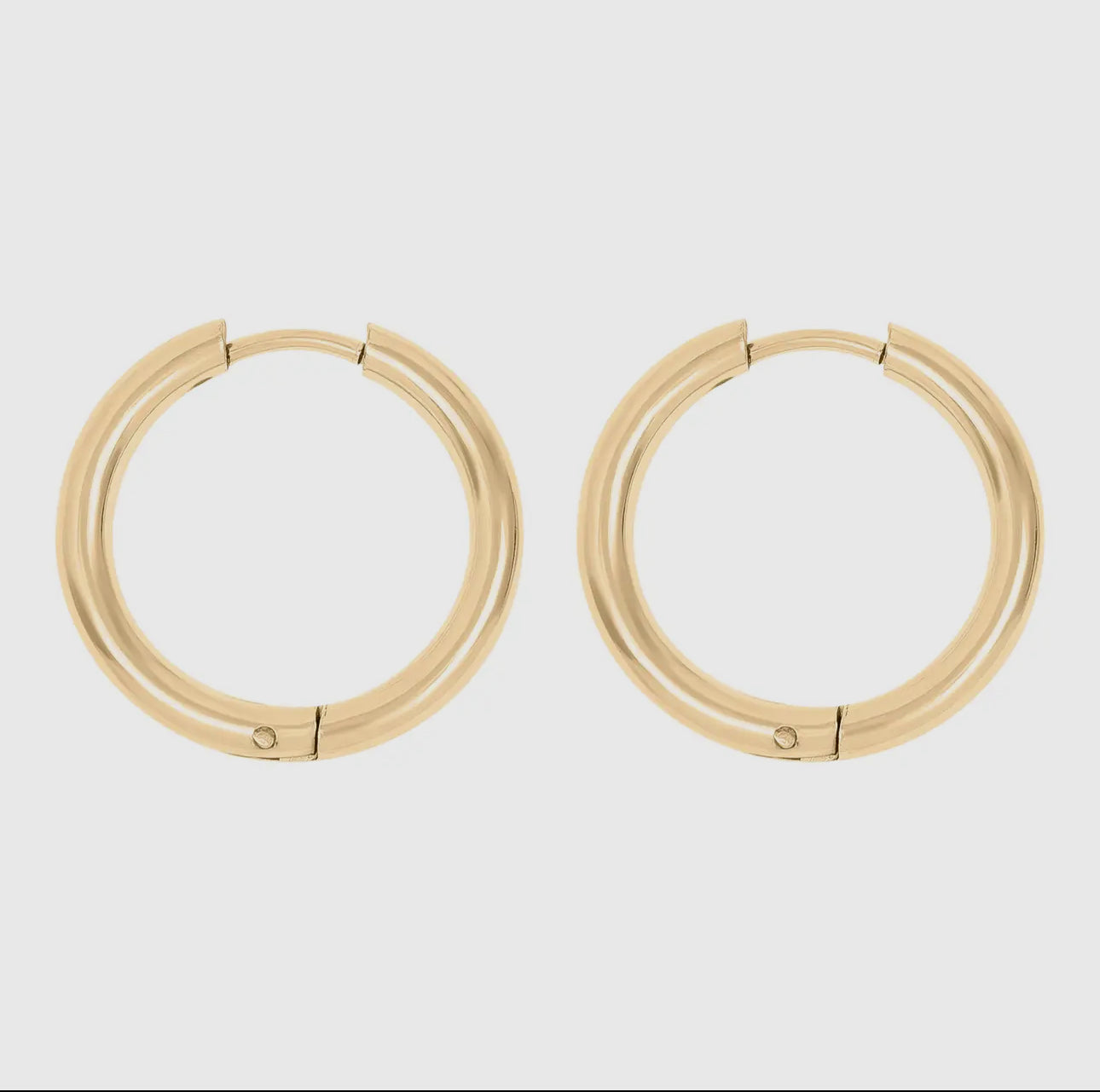 Stainless Steel Circle Earrings￼