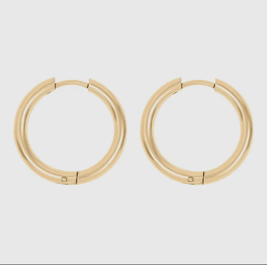 Stainless Steel Circle Earrings￼