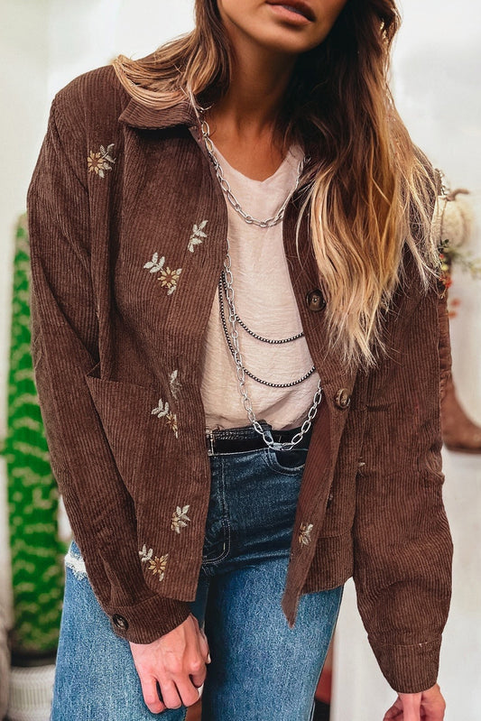 Coffee Floral Jacket