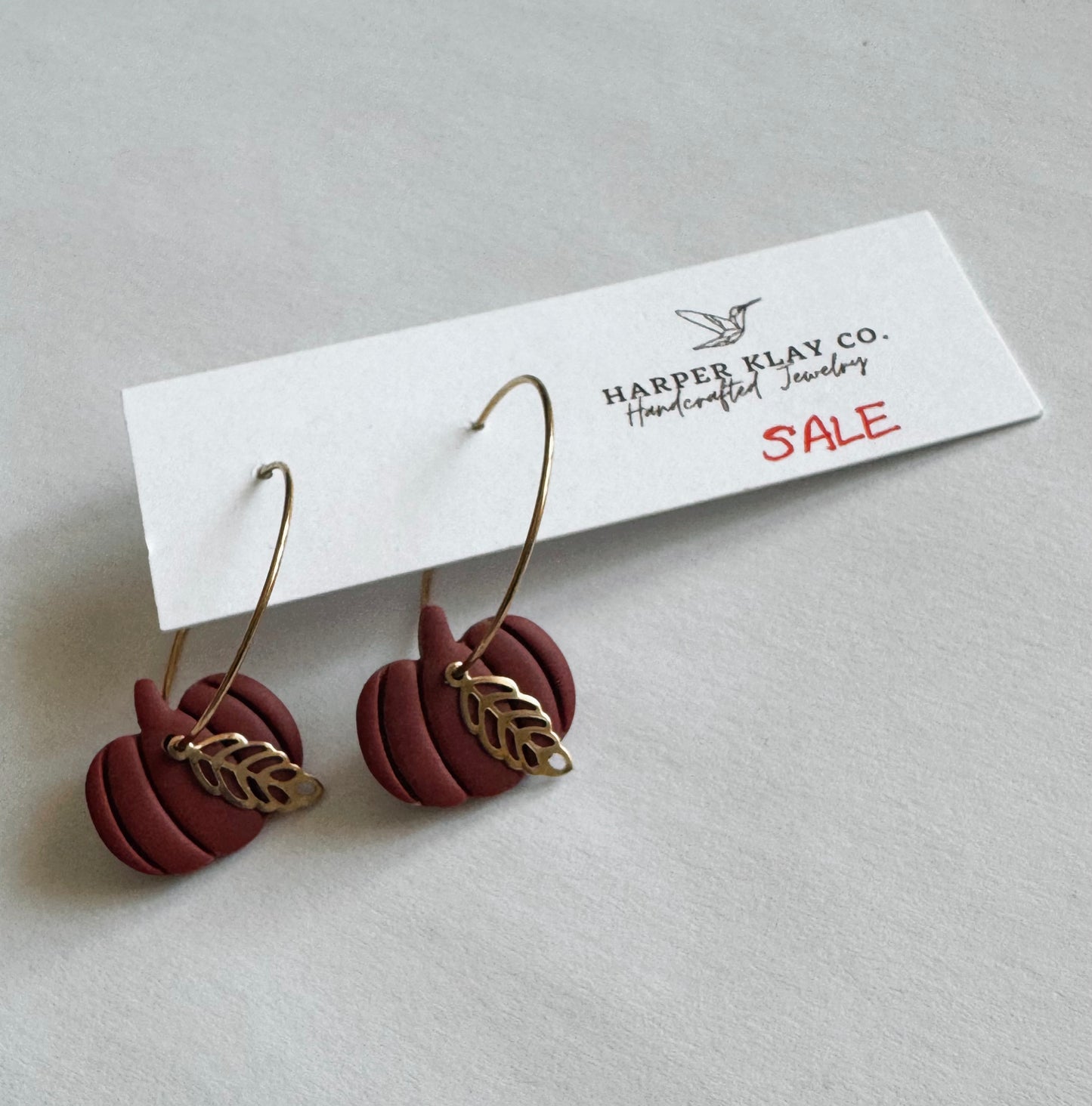 Harper Klay Pumpkin Hoops-M