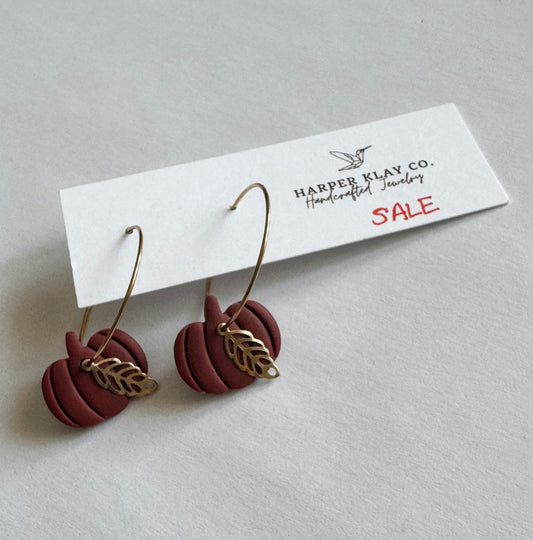 Harper Klay Pumpkin Hoops-M