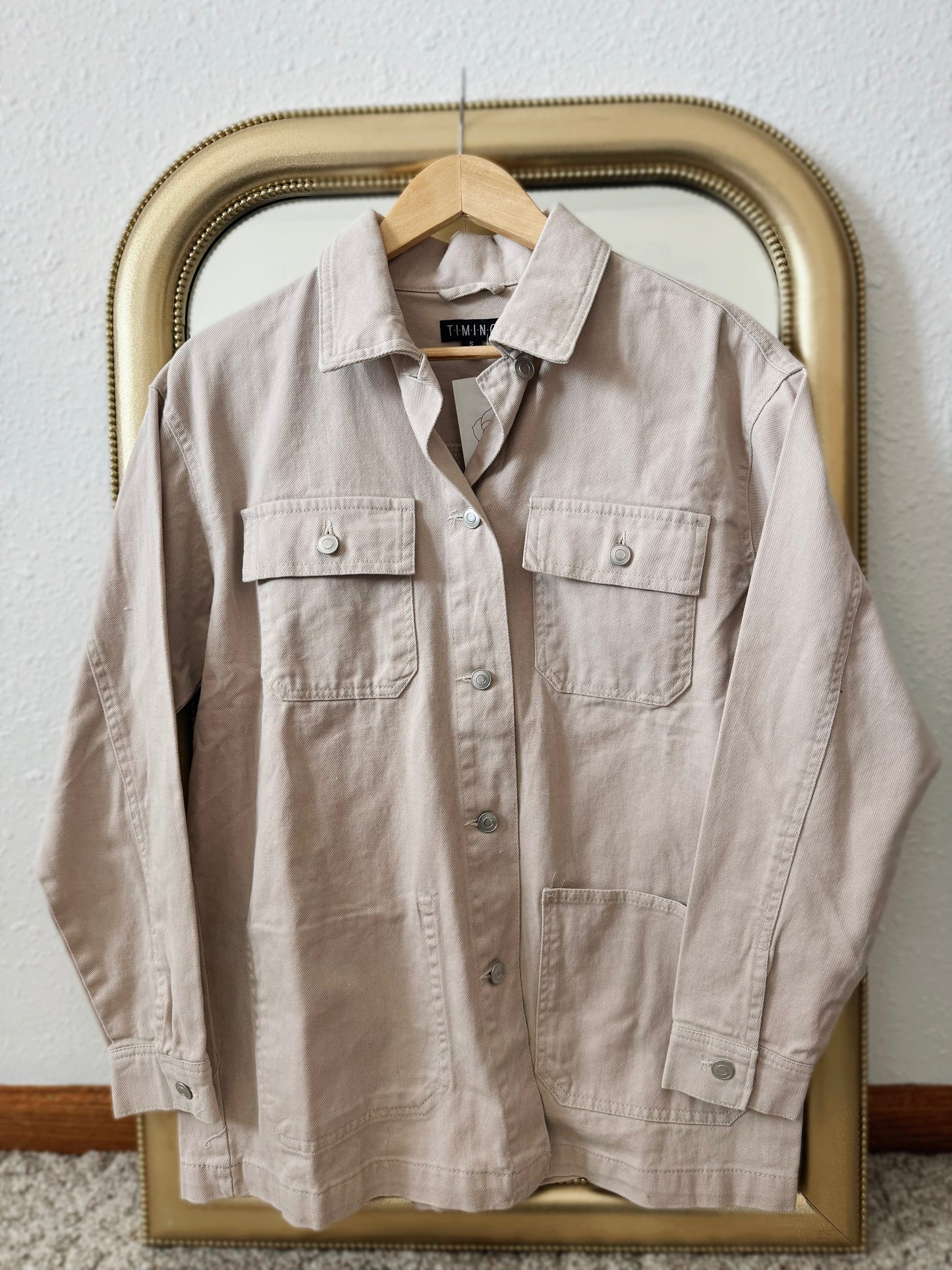 Blush Denim Jacket
