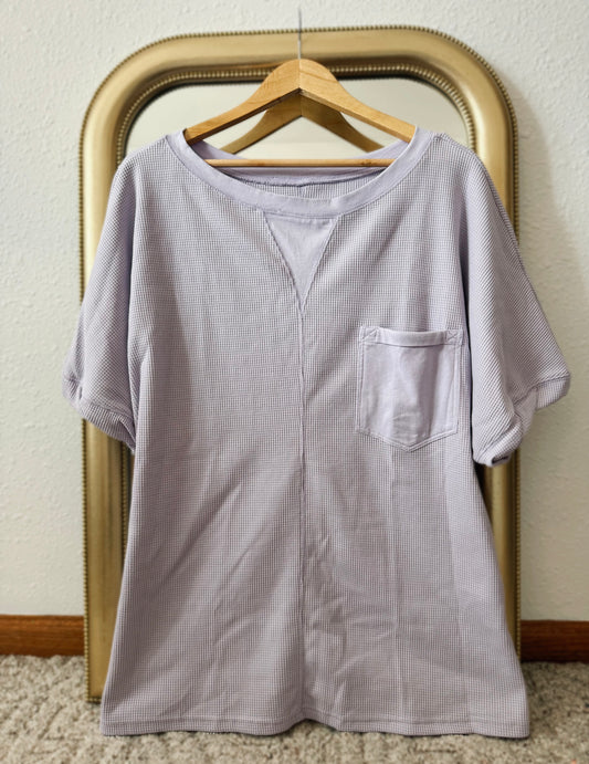Orchid Petal Waffle Top