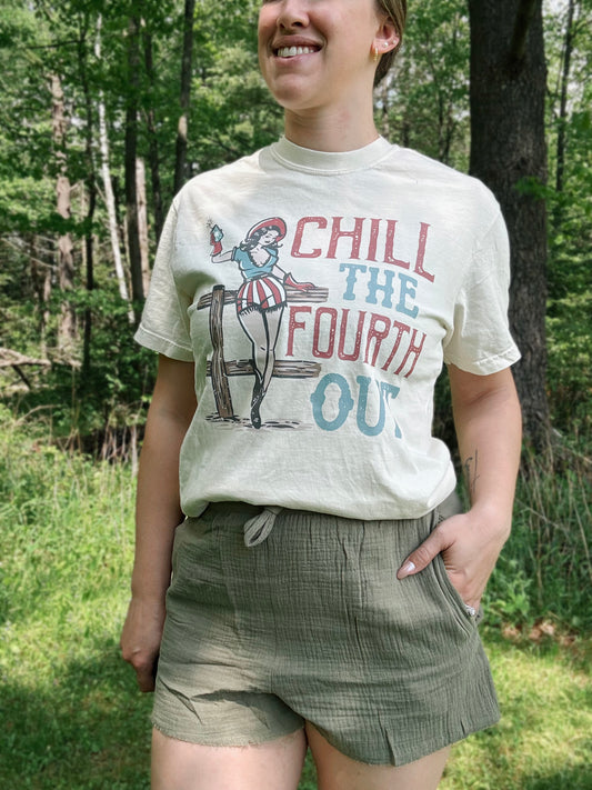 Chill The Fourth Out Western Tee