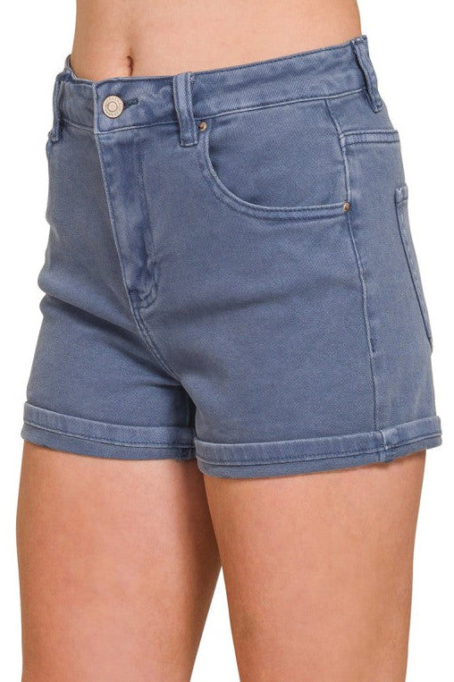 Blackberry Cuffed Shorts