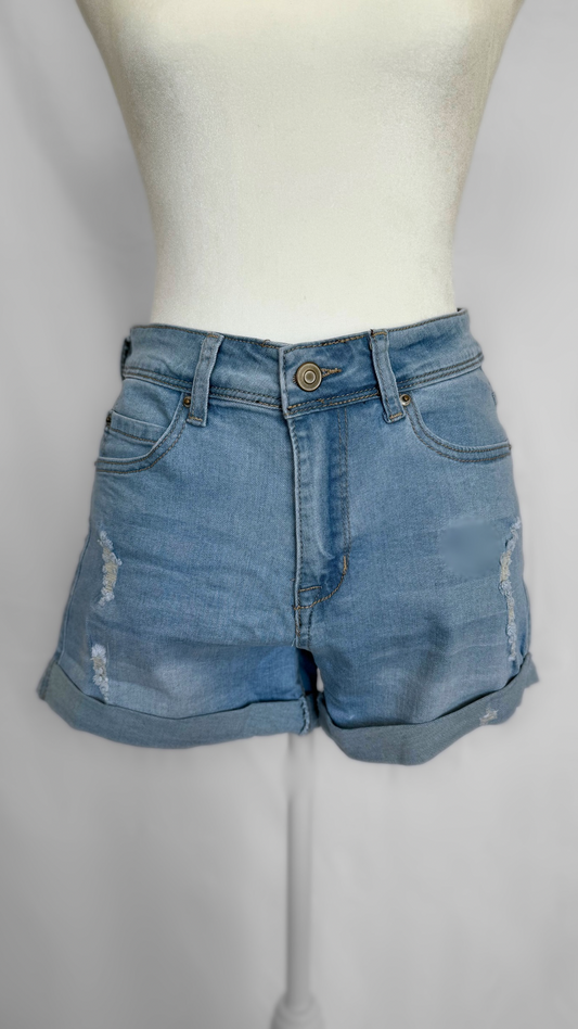 Light Distressed Shorts