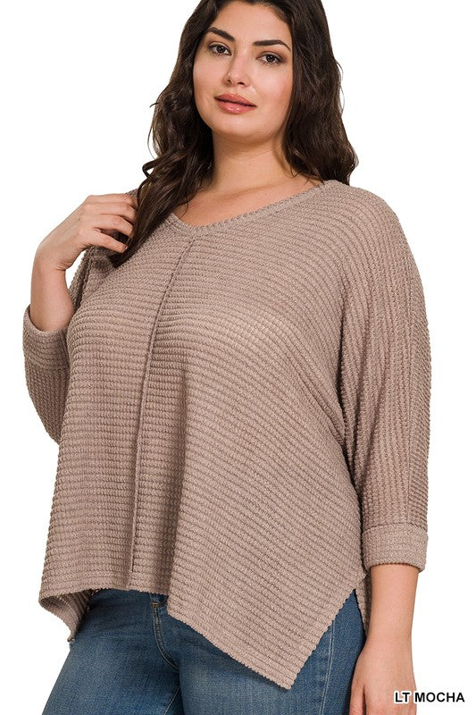 3/4 Sleeve V-Neck