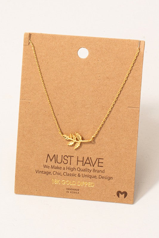 Must Have Leaf Necklace