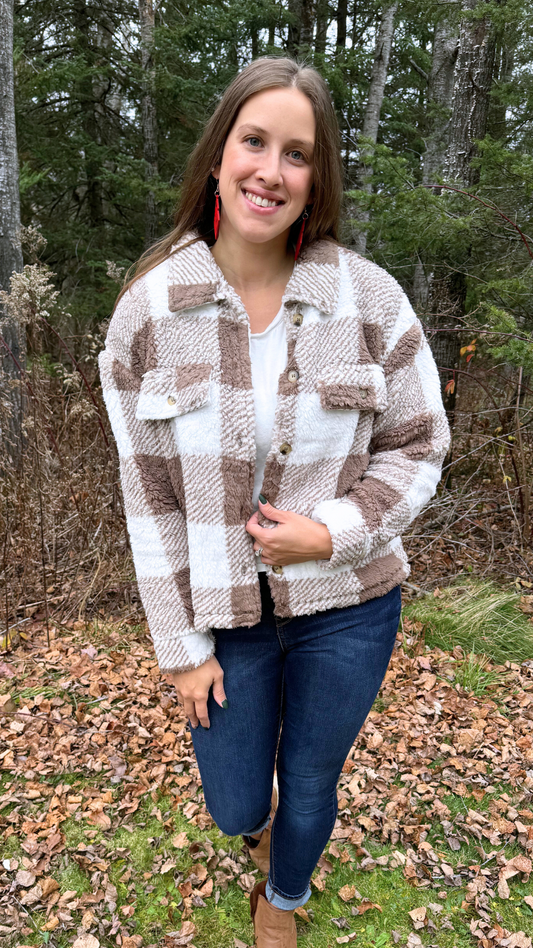 Plaid Sherpa Shacket