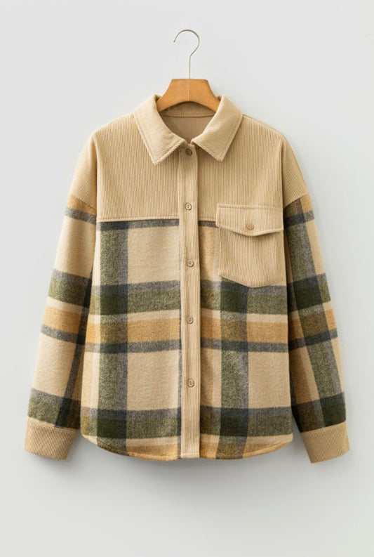 Parchment Corduroy Shacket