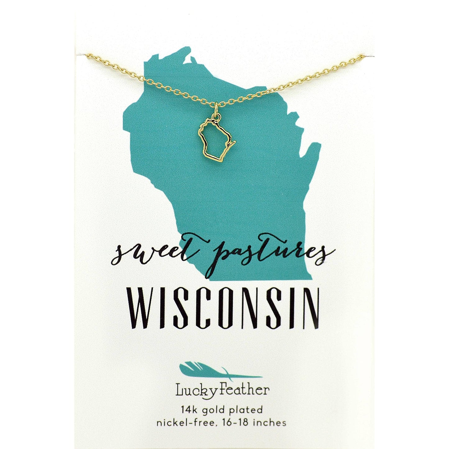 Wisconsin State Necklace