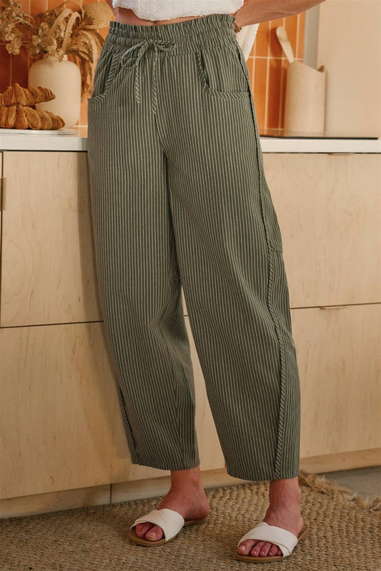 Linen Blend Relaxed Pants