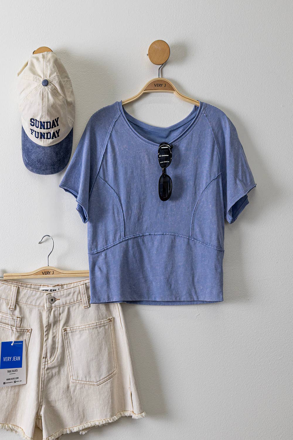 Oatmeal Frayed Hem Shorts