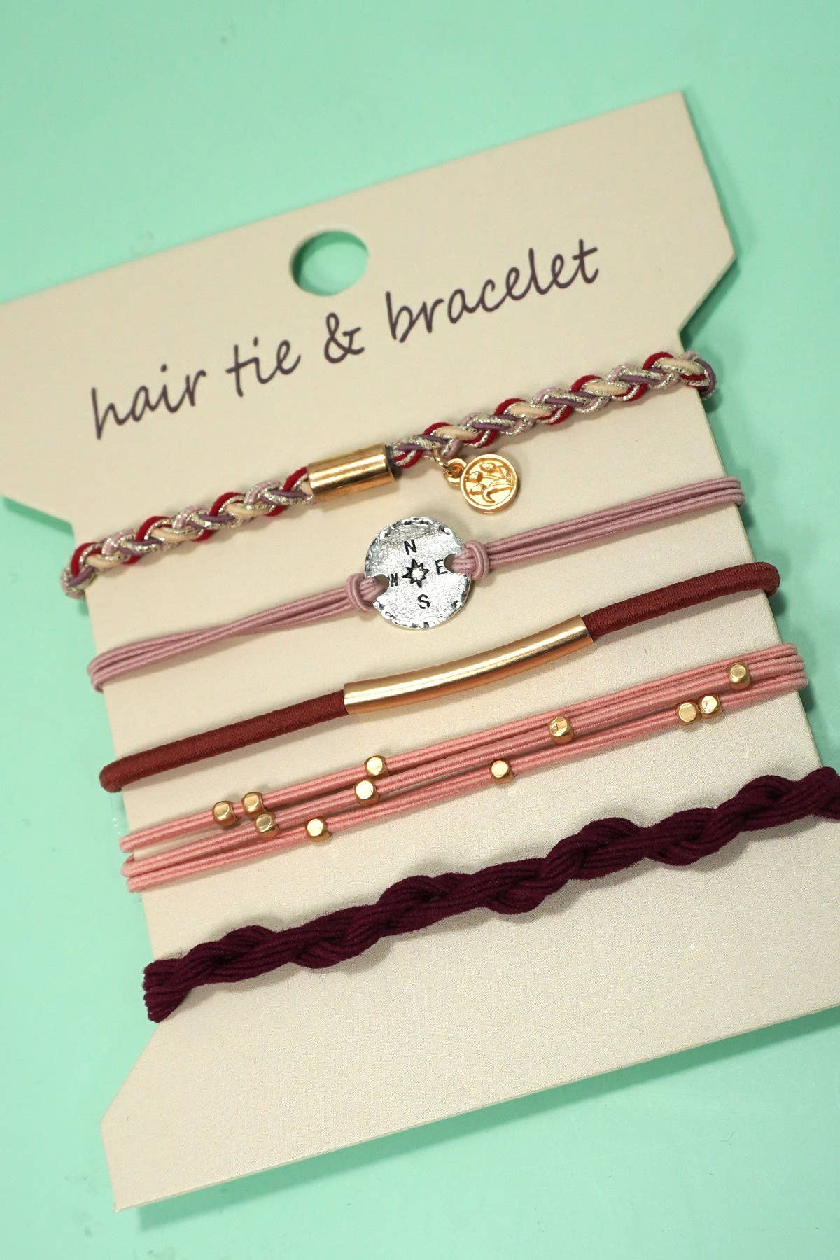 Compass Bracelet Hair Ties