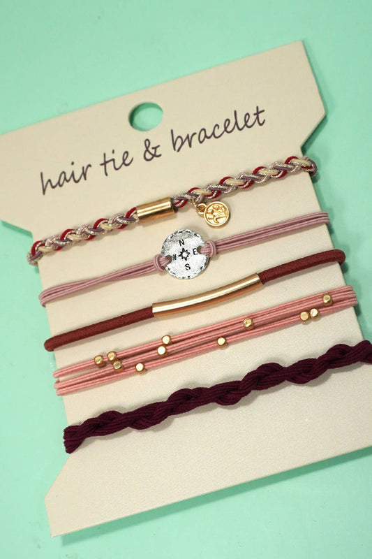 Compass Bracelet Hair Ties