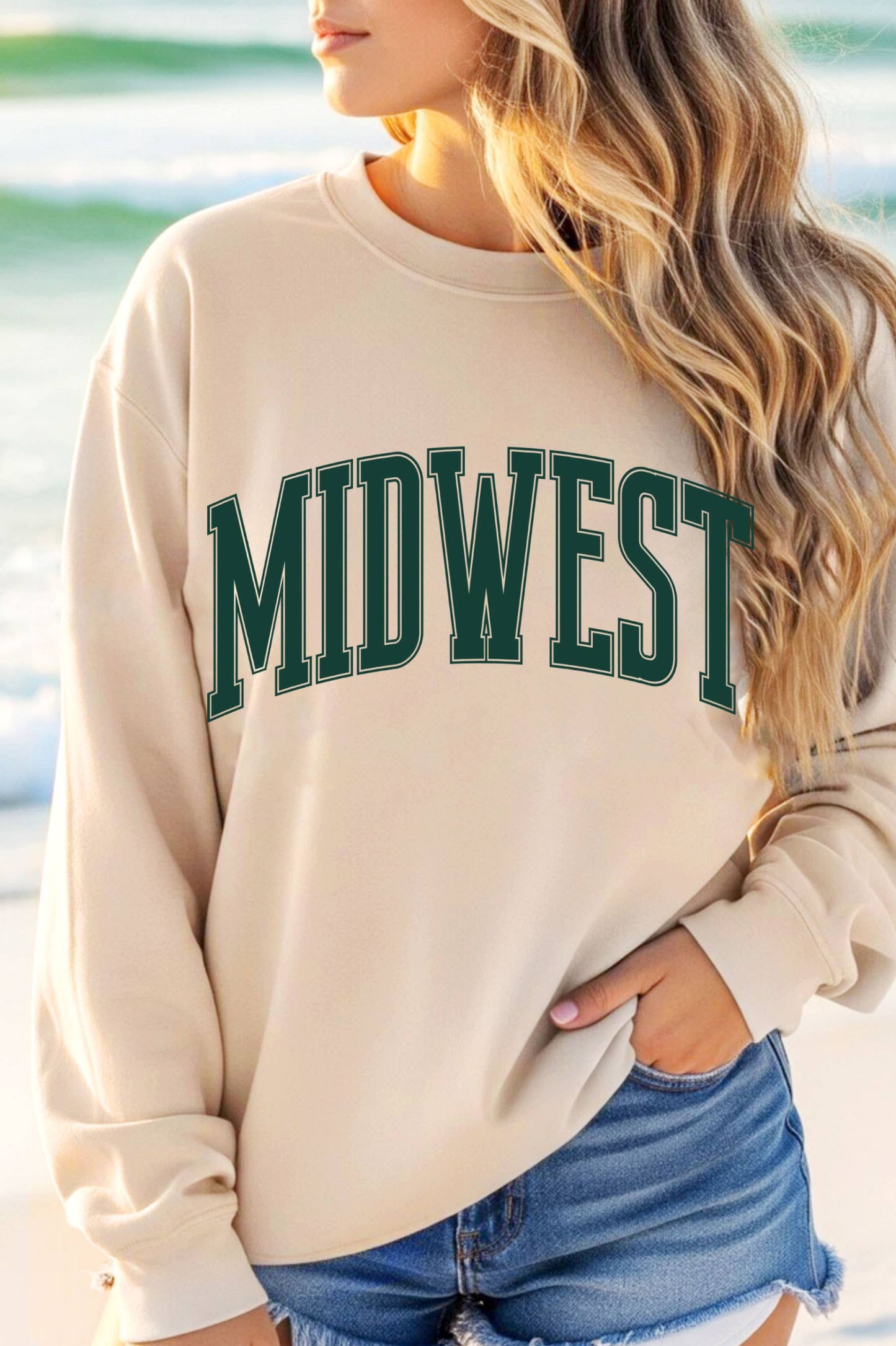 Midwest Puff Graphic Crewneck
