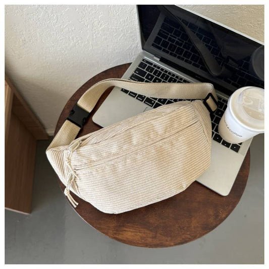 Corduroy Crossbody Sling Bag