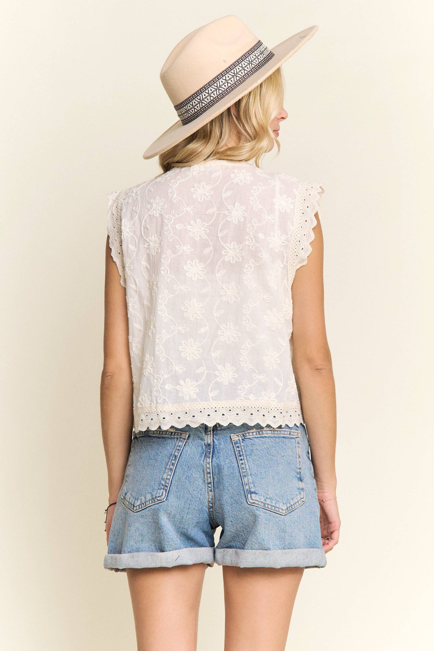 Beige Lace Blouse