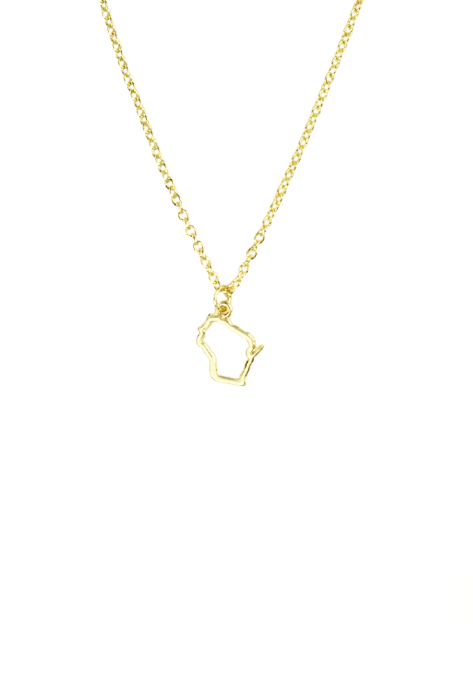 Wisconsin State Necklace