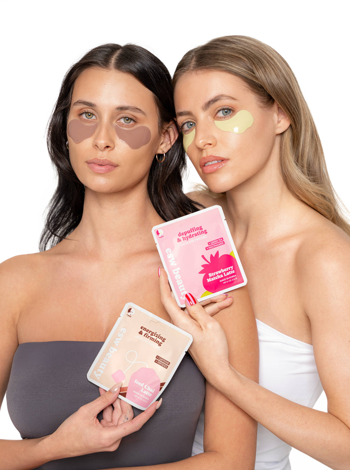 Strawberry Matcha Latte Depuffing & Hydrating Eye Patches