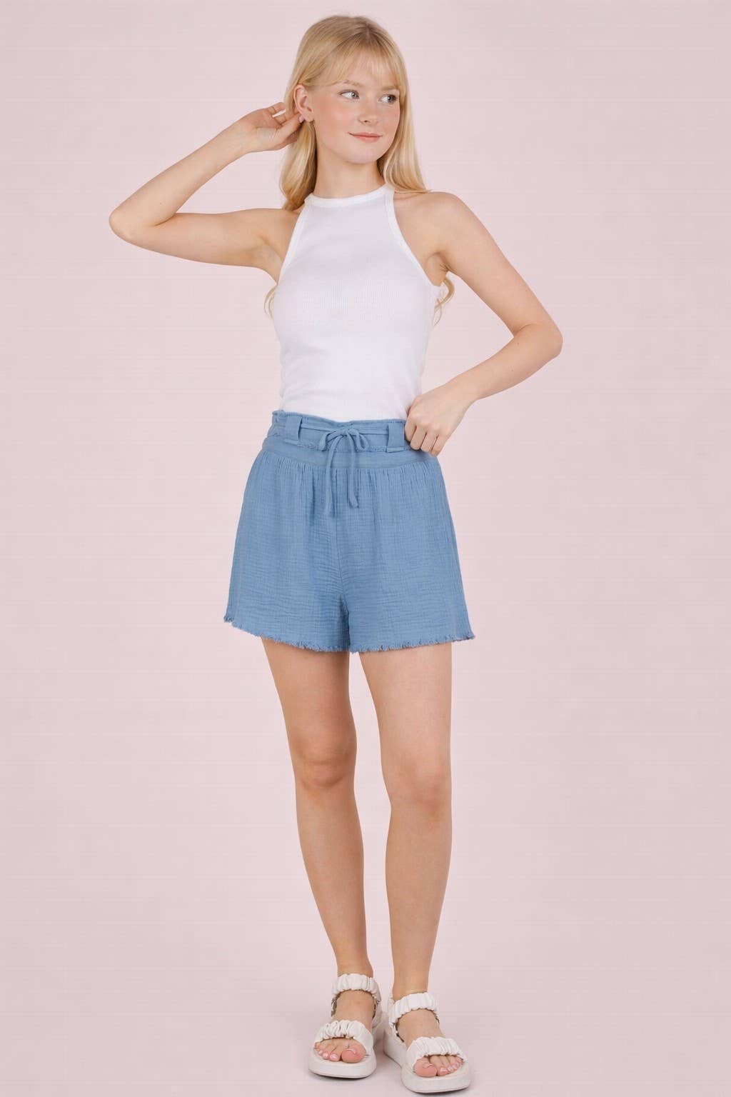 Denim Cotton Shorts
