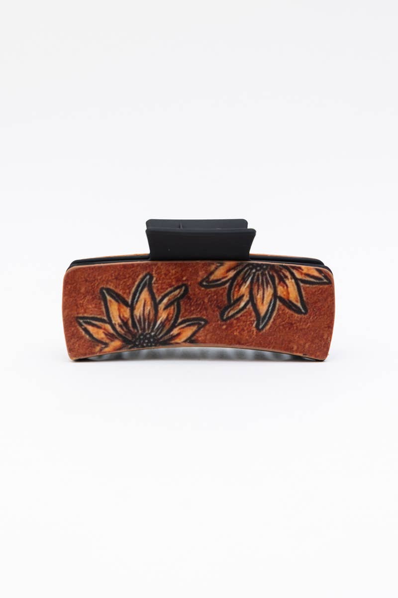 Western Sunflower Hair Claw Clip