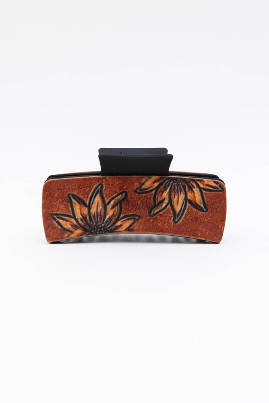 Western Sunflower Hair Claw Clip